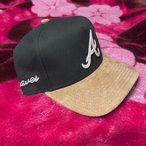 Atlanta Braves New Era Black and Tan Cap
